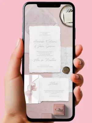 Invitación Pink PREDISEÑADA